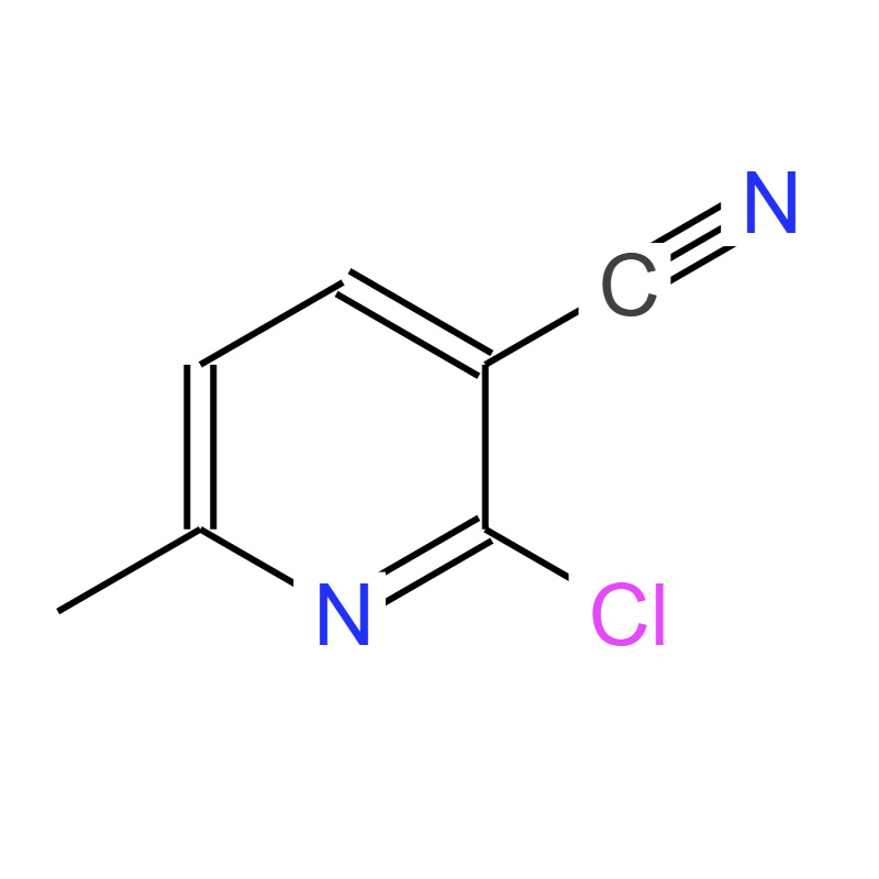 2-氯-3-氰基-6-甲基吡啶，28900-10-9