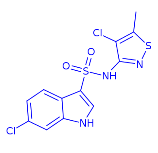 6-chloro-N-(4-chloro-5-methylisothiazol-3-yl)-1H-indole-3-sulfonamide