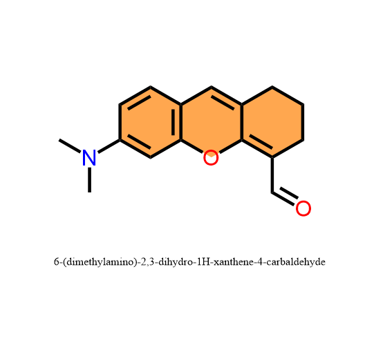 6-(dimethylamino)-2,3-dihydro-1H-xanthene-4-carbaldehyde 2869881-94-5