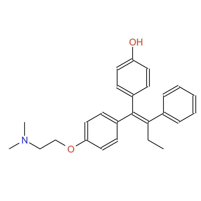 E-4-羟基他莫西酚，174592-47-3，(E)-4-Hydroxytamoxifen