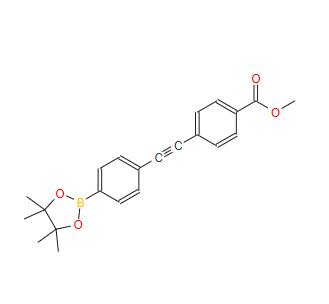 4-硼酸频哪酯基-4'-甲酯基-苯炔苯  1448637-05-5  4-([4-(Methoxycarbonyl)phenyl]ethynyl)benzeneboronicacidpinacolester