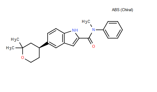 (S)-5-(2,2-二甲基四氢-2H-吡喃-4-基)-N-甲基-N-苯基-1H-吲哚-2-甲酰胺