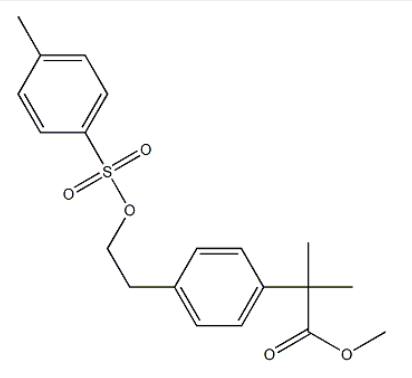 2-甲基-2-{4-[2-甲基-4-磺酰氧基-乙基]苯基}丙酸甲酯（比拉斯汀中间体）
