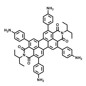 4,7,11,14-tetrakis(4-aminophenyl)-2,9-di(pentan-3-yl)anthra[2,1,9-def:6,5,10-d'e'f']diisoquinoline-1,3,8,10(2H,9H)-tetraone