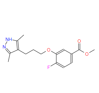 1446701-54-7 3-{[3-(3,5-二甲基-1H-吡唑-4-基)丙基]氧基}-4-氟苯甲酸甲酯