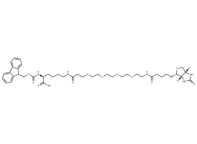 化合物 Fmoc-Lys (biotin-PEG4)-OH|T15308|TargetMol