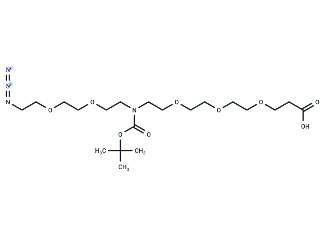 化合物 N-(Azido-PEG2)-N-Boc-PEG3-acid|T16177|TargetMol