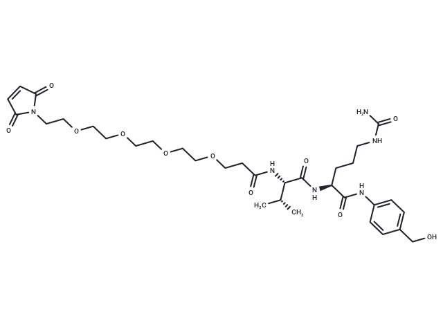 化合物 Mal-PEG4-Val-Cit-PAB-OH|T15994|TargetMol