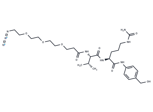 化合物 Azido-PEG3-Val-Cit-PAB-OH|T14435|TargetMol