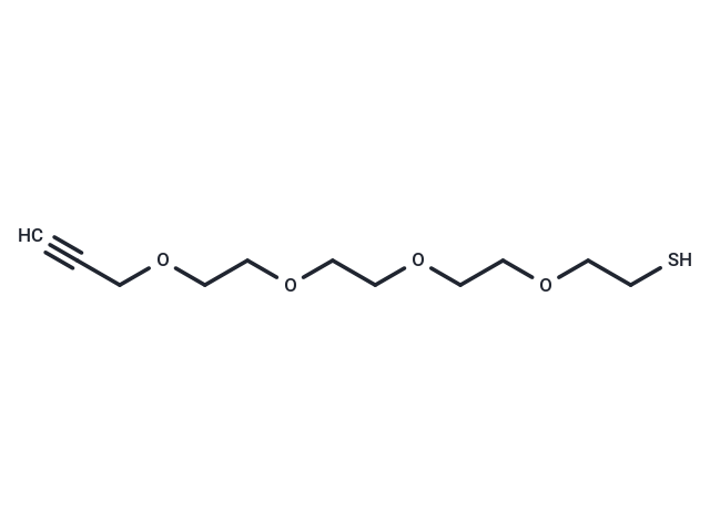 化合物 Propargyl-PEG4-thiol|T16634|TargetMol