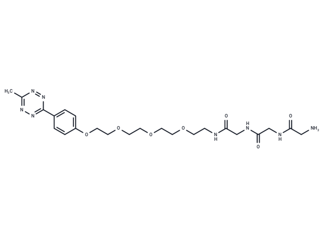 化合物 Gly-Gly-Gly-PEG4-methyltetrazine|T17988|TargetMol