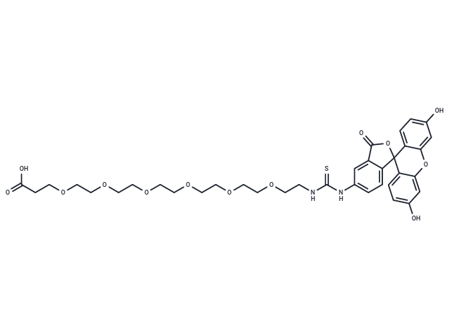 化合物 Fluorescein-thiourea-PEG6-acid|T15299|TargetMol