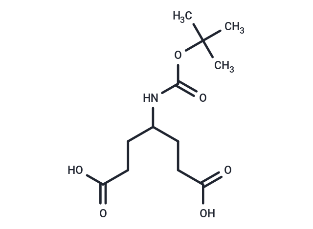 化合物 4-(N-Boc-amino)-1,6-heptanedioic acid|T17336|TargetMol
