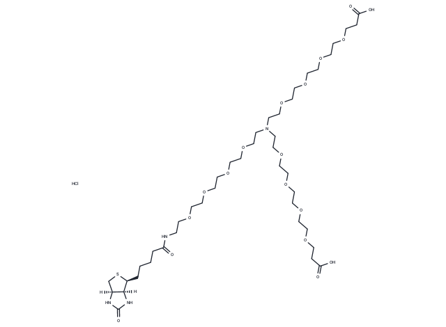 化合物 N-(Biotin-PEG4)-N-bis(PEG4-acid) HCl salt|T25842|TargetMol