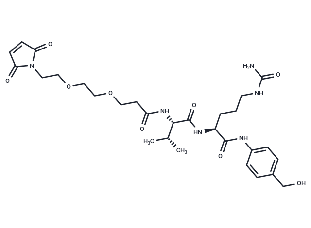 化合物 Mal-PEG2-Val-Cit-amido-PAB-OH|T15984|TargetMol