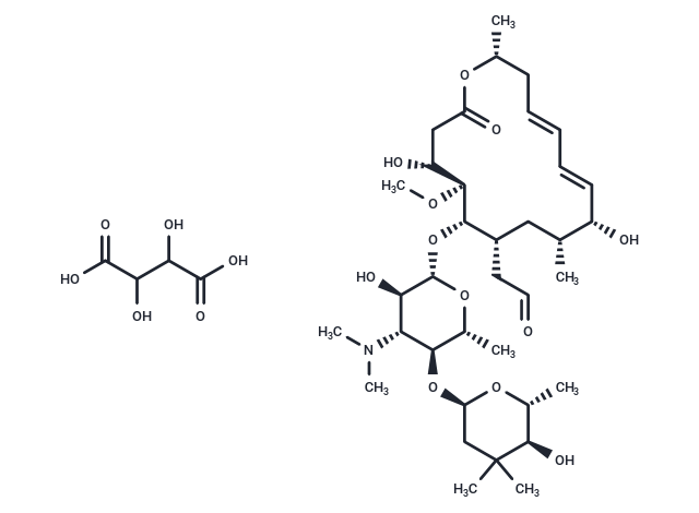 化合物 Kitasamycin tartrate|T20779|TargetMol