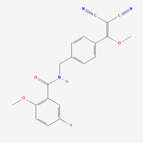 N-[[4-(2,2-二氰基-1-甲氧基-乙烯基)苯基]甲基]-5-氟-2-甲氧基苯甲酰胺