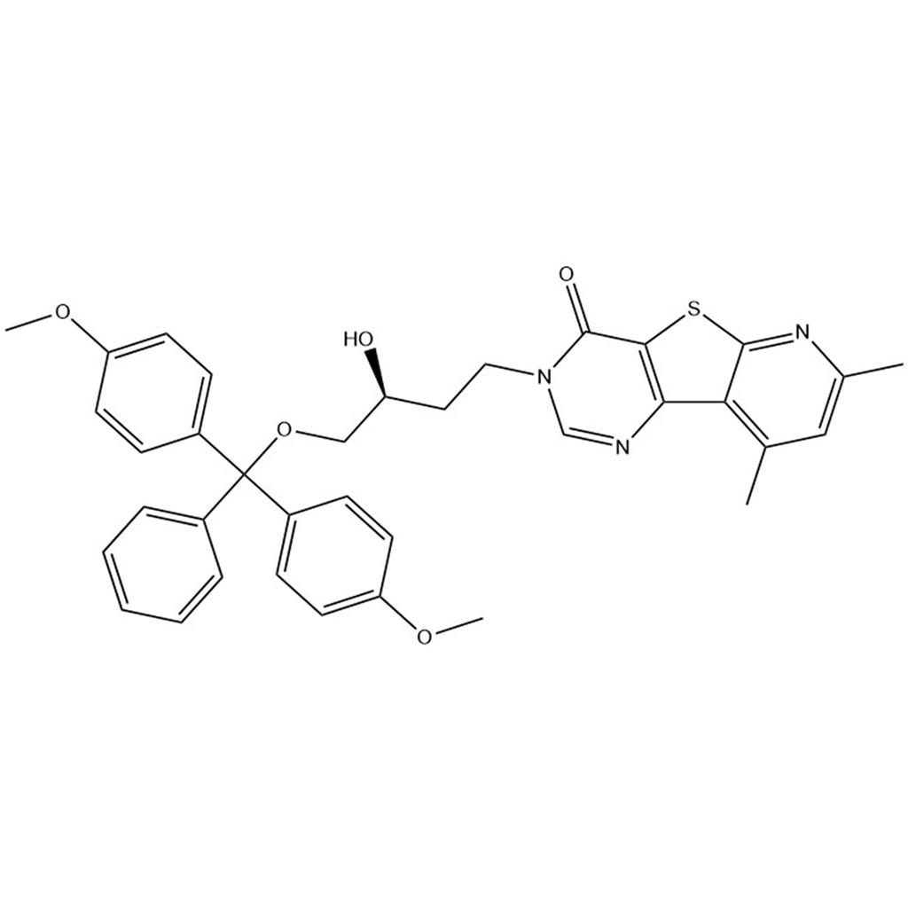 Pyrido[3',2':4,5]thieno[3,2-d]pyrimidin-4(3H)-one, 3-[(3S)-4-[bis(4-methoxyphenyl)phenylmethoxy]-3-hydroxybutyl]-7,9-dimethyl-;548430-98-4