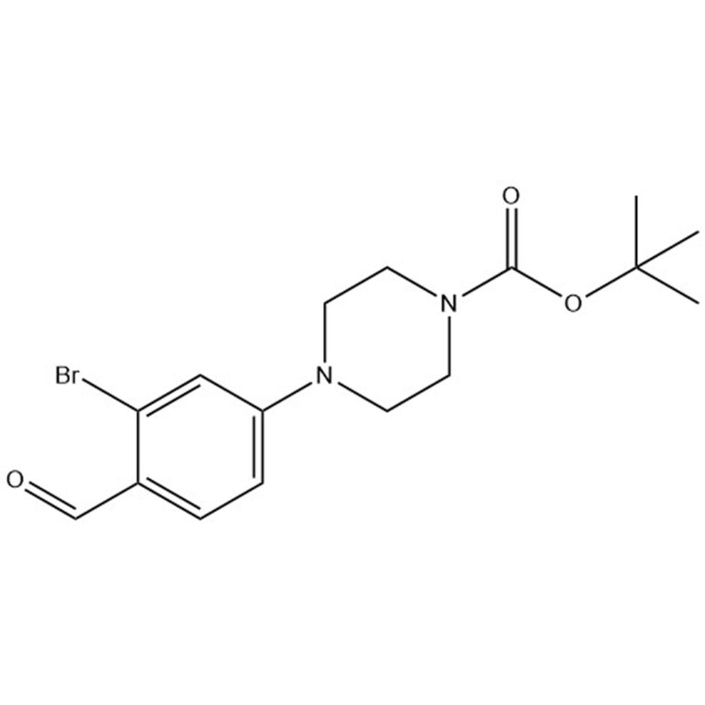 4-(4-Boc-piperazino-1-yl)-2-bromobenzaldehyde;1171917-48-8   
