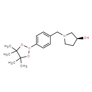 (S)-1-(4-(4,4,5,5-四甲基-1,3,2-二氧硼杂环戊烷-2-基)苄基)吡咯烷-3-醇