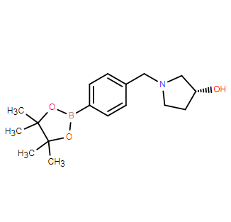 (R)-1-(4-(4,4,5,5-四甲基-1,3,2-二氧硼杂环戊烷-2-基)苄基)吡咯烷-3-醇