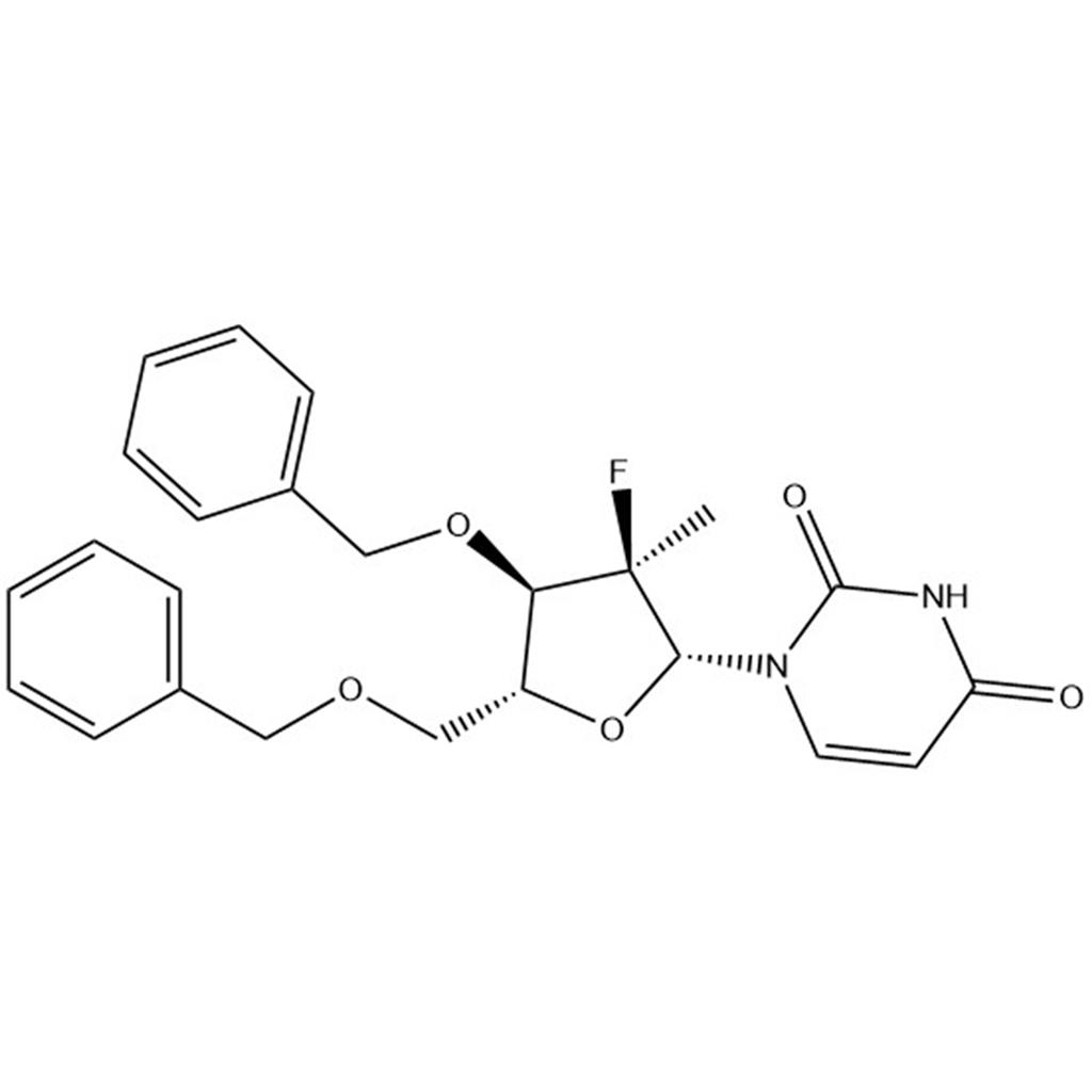 1-((2R,3R,4R,5R)-4-(benzyloxy)-5-((benzyloxy)methyl)-3-fluoro-3-methyltetrahydrofuran-2-yl)pyrimidine-2,4(1H,3H)-dione;2711759-60-1