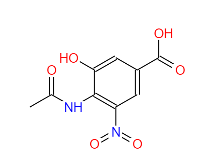 4-乙酰氨基-3-羟基-5-硝基苯甲酸