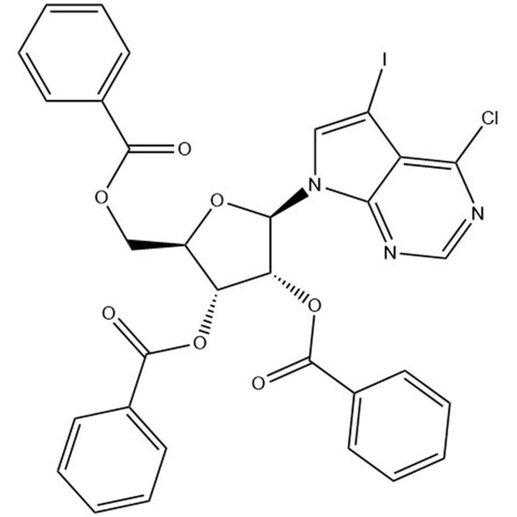 4-Chloro-5-iodo-7-(2,3,5-tri-O-benzoyl-β-D-ribofuranosyl)-7H-pyrrolo[2,3-d]pyrimidine;480439-89-2