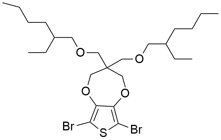 6,8-二溴-36,8-二溴-3,3-双(((2-乙基己基)氧)甲基)-3,4-二氢-2H-噻吩并[3,4-b][1,4]二氧七环,3-双(((2-乙基己基)氧)甲基)-3,4-二氢-2H-噻吩并[3,4-b][1,4]二氧七环