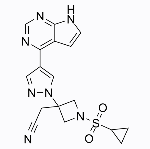2-(3-(4-(7H-吡咯并[2,3-d]嘧啶-4-基)-1H-吡唑-1-基)-1-(环丙基磺酰基)氮杂环丁烷-3-基)乙腈