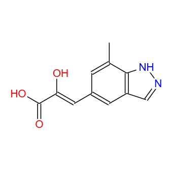 2-Propenoic acid, 2-hydroxy-3-(7-methyl-1H-indazol-5-yl)-, (2Z)-