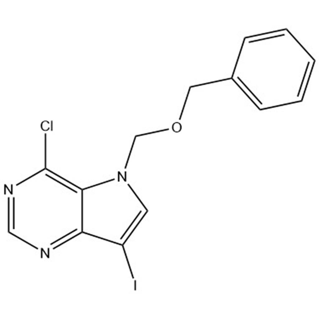 5H-Pyrrolo[3,2-d]pyrimidine, 4-chloro-7-iodo-5-[(phenylmethoxy)methyl]-;2839480-37-2