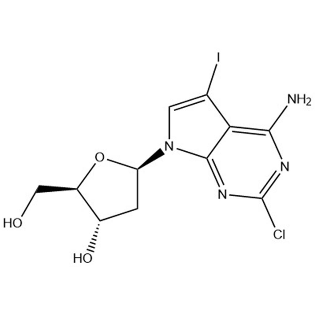 2-Chloro-7-(2-deoxy-β-D-erythro-pentofuranosyl)-5-iodo-7H-pyrrolo[2,3-d]pyrimidin-4-amine;1053228-37-7
