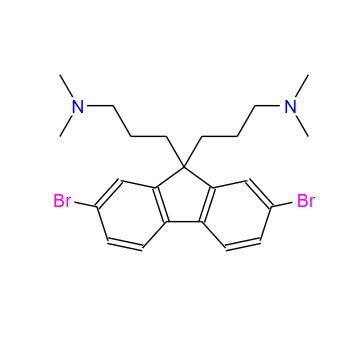 2,7-二溴-9,9-双[3'-(N,N-二甲氨基)丙基] -芴