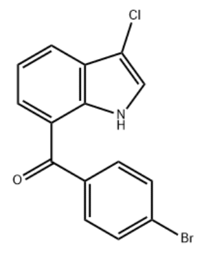 3-氯-7-(4-溴代苯甲酰基)吲哚溴芬酸钠中间体）