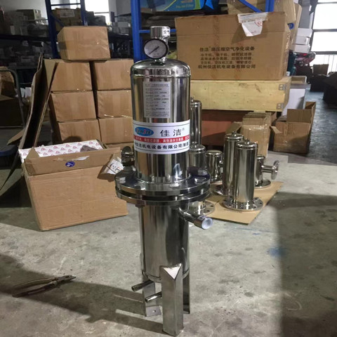 jiajie不锈钢氮气粉尘过滤器 不锈钢氮气除尘过滤器