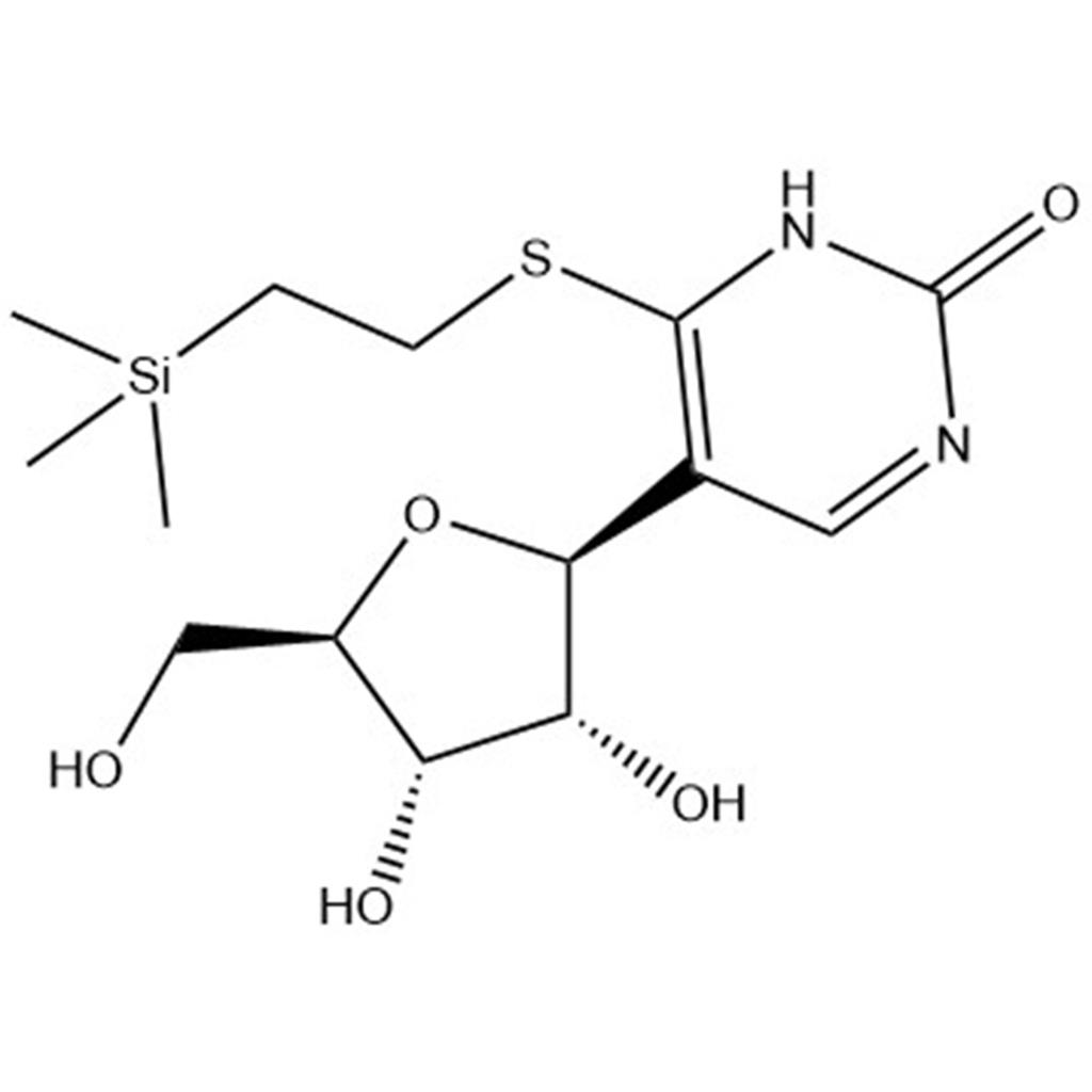2(1H)-Pyrimidinone, 5-β-D-ribofuranosyl-6-[[2-(trimethylsilyl)ethyl]thio]-;1140220-04-7 