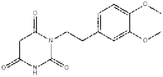 1-(3,4-二甲氧基苯乙基)嘧啶-2,4,6(1H,3H,5H)-三酮