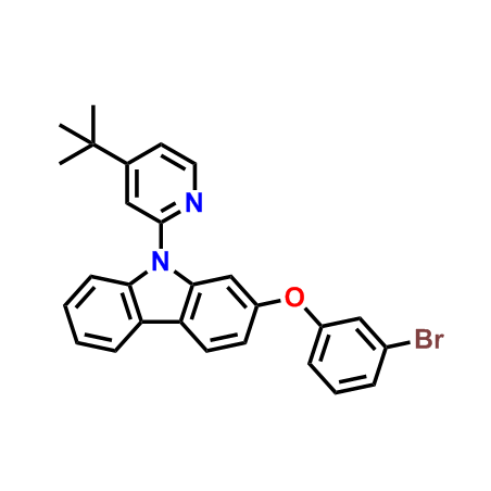 2-(3-溴苯氧基)-9-(4-(叔丁基)吡啶-2-基)-9H-咔唑