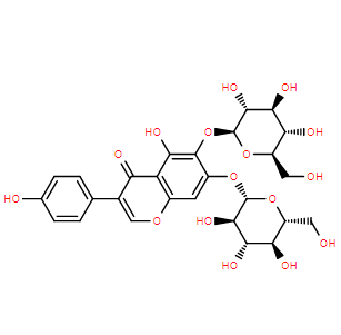 5,6,7,4’-四羟基异黄酮-6,7-O-二葡萄糖苷