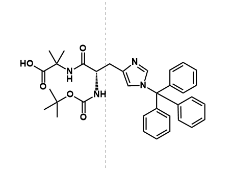 (S)-2-(2-((叔丁氧羰基)氨基)-3-(1-三苯甲基-1H-咪唑-4-基)丙酰胺基)-2-甲基丙酸
