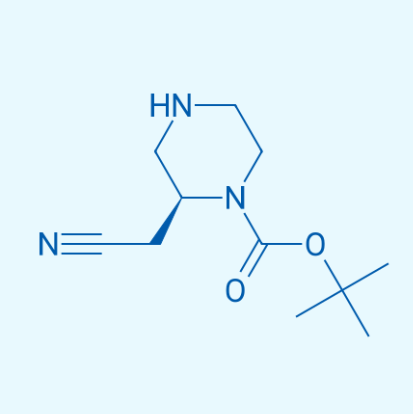 (S)-2-(氰基甲基)哌嗪-1-羧酸叔丁酯  1589565-36-5