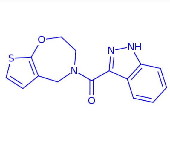 (2,3-dihydrothieno[3,2-f][1,4]oxazepin-4(5H)-yl)(1H-indazol-3-yl)methanone