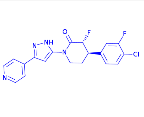 rac-(3R,4R)-4-(4-chloro-3-fluorophenyl)-3-fluoro-1-(3-(pyridin-4-yl)-1H-pyrazol-5-yl)piperidin-2-one