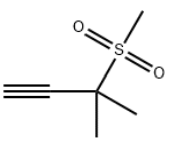 3-甲基-3-(甲基磺酰基)-1-丁炔;3-甲基-3-(甲基磺酰基)丁-1-炔；2109226-54-0