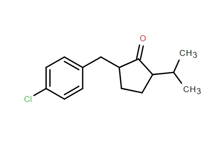 2，2-二甲基-5- (4-氯苄基) 环戊酮