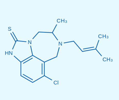 5-氯-8-甲基-7-(3-甲基丁-2-烯-1-基)-6,7,8,9-四氢-2,7,9a-三氮杂苯并[cd]薁-1(2H)-硫酮  257891-65-9