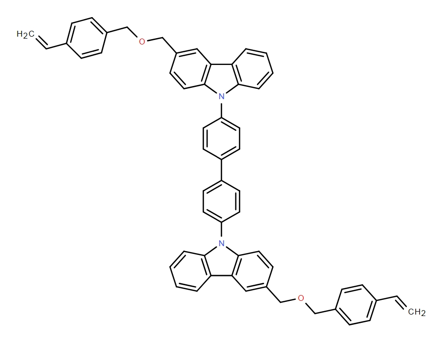 4,4’-双[3-[[(4-乙烯基苯基)氧基]甲基]-9H-咔唑-9-基]-1,1’-联苯