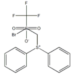 (2-溴乙基)二苯基锍三氟甲烷磺酸盐；247129-85-7