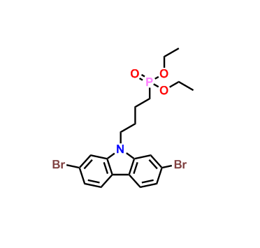 diethyl (4-(2,7-dibromo-9H-carbazol-9-yl)butyl)phosphonate  2986396-84-1